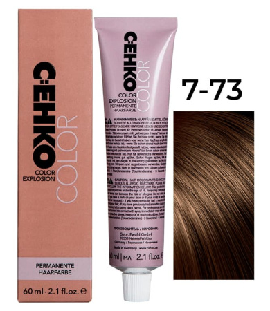 CEHKO Color Explosion крем-краска для волос 7/73 средний блондин коричнево-золотистый 60мл