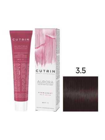 Cutrin Aurora крем-краска для волос 3/5 Темная ночь 60мл