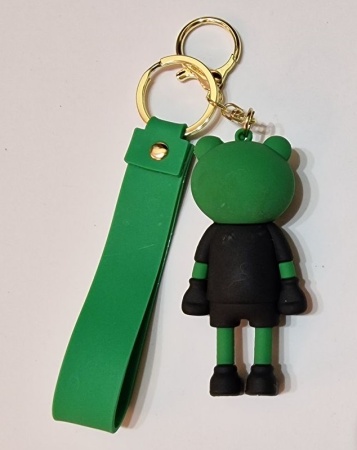 Y&M Брелок Лягушка черный (Smile Frog)