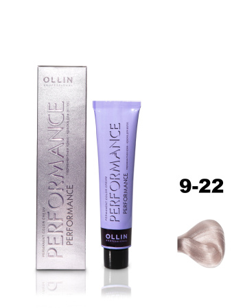 Ollin Performance крем-краска для волос 9/22 блондин фиолетовый 60мл