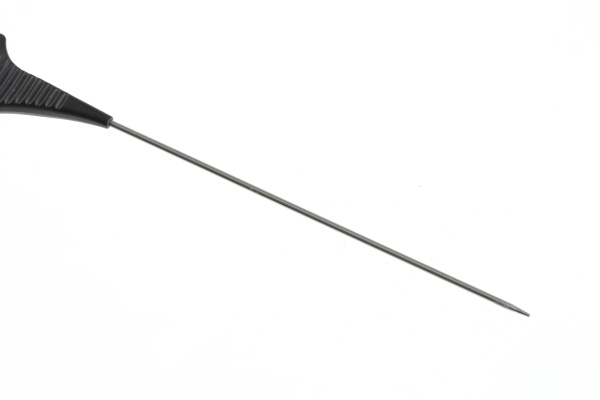 Расческа для мелирования DEWAL с металлическим хвостиком, черная 26 см