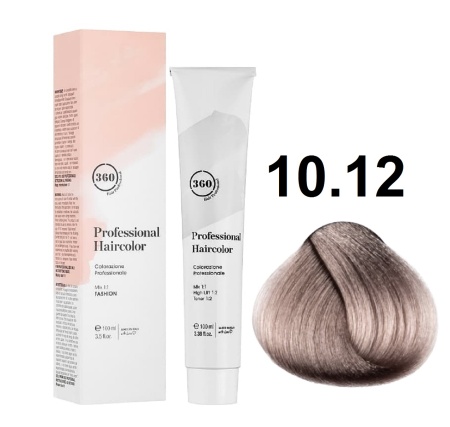 360 Professional Haircolor Крем-краска для волос 10/12 очень-очень светлый блондин пепельно-фиолетовый 100мл