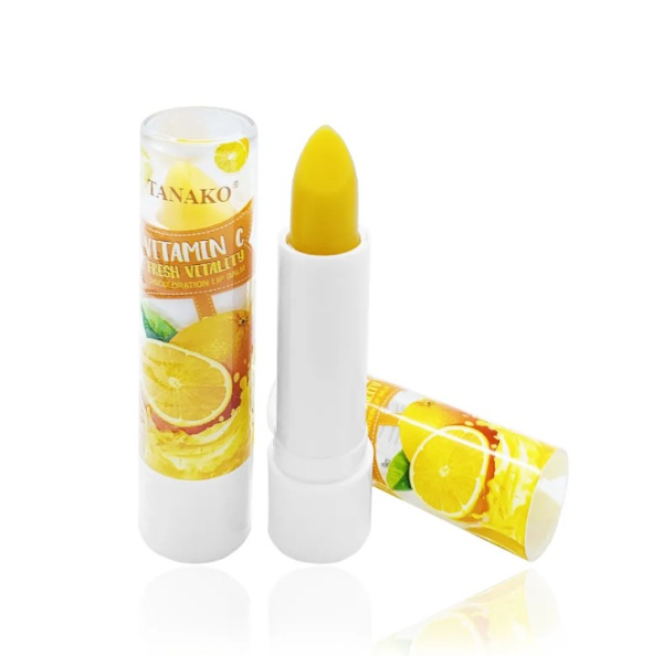 Tanako бальзам для губ проявляющийся с витамином C Vitamin C Lip Balm 3,5гр