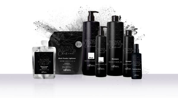Kaaral Blonde Elevation Пудра для обесцвечивания волос черная Charcoal Black Powder Lightener 500гр
