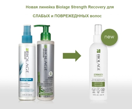 Matrix Biolage Несмываемый восстанавливающий спрей для поврежденных волос Strength Recovery 232мл