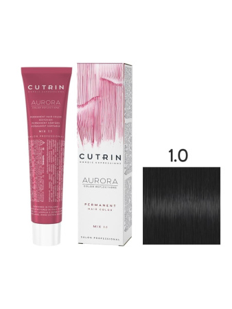 Cutrin Aurora крем-краска для волос 1/0 Черный 60мл