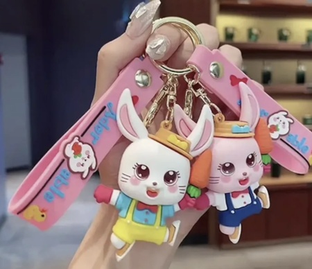 Брелок Зайчик мальчик желтый (Adorable)