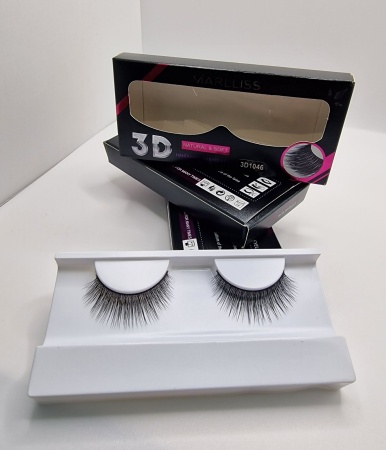 Y&M Ресницы накладные 3D Стерео эффект Marlliss Natural&Soft №1046