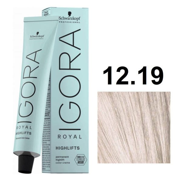 Schwarzkopf Igora Royal Highlifts Крем-краска для волос 12/19 специальный блондин сандрэ фиолетовый 60мл