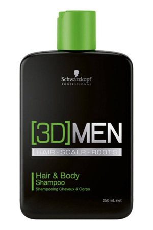 Schwarzkopf professional 3D Men Шампунь для волос и тела Hair&Body Shampoo 250мл