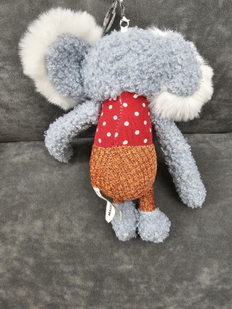 Брелок мягкая игрушка Коала синий/красная кофта