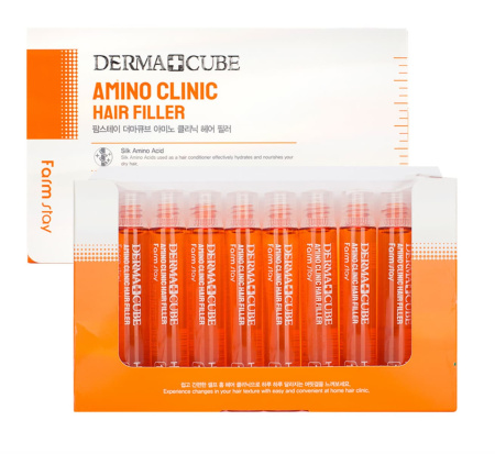 FarmStay Филлер для волос с аминокислотами Derma Cube Amino Clinic 10*13мл