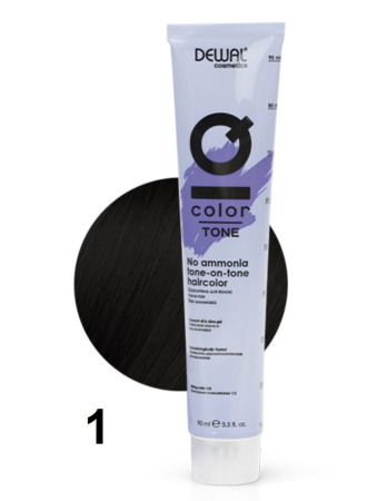 Dewal Cosmetics Крем-краска тон-в-тон IQ Color Tone 1 черный, 90мл