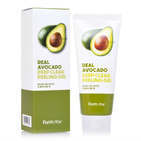 FarmStay Пилинг-скатка для лица с авокадо Real Avocado Deep Clear Peeling Gel 100мл