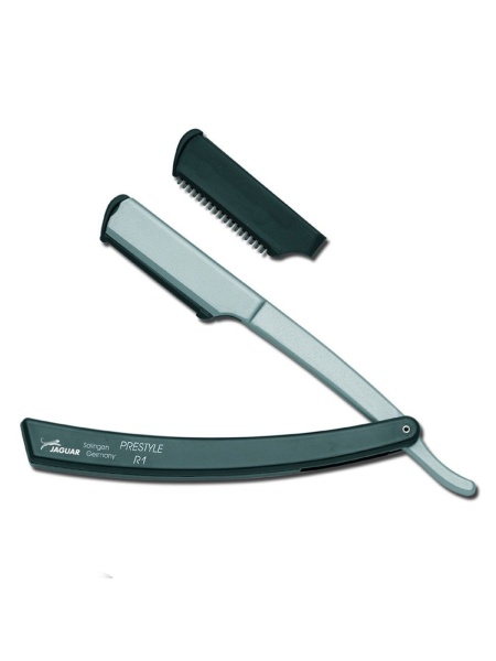 Jaguar Бритва безопасная JR1 филировочная с лезвием черная 42.9 мм