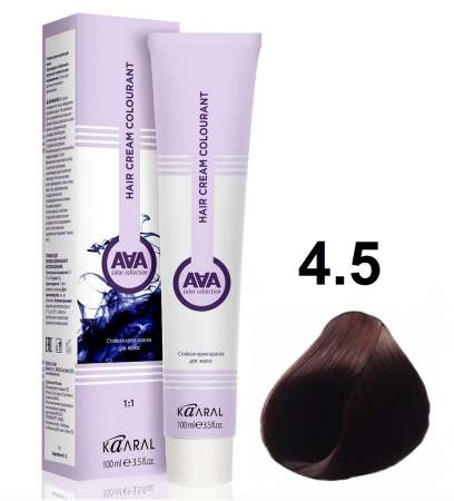 Kaaral AAA Крем-краска для волос 4/5 махагоновый каштан 100мл
