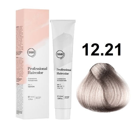360 Professional Haircolor Крем-краска для волос 12/21 экстра светлый фиолетово-пепельный блондин 100мл