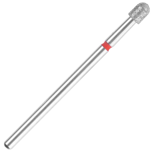 Фреза алмазная цилиндр сферический красная Ø3,3