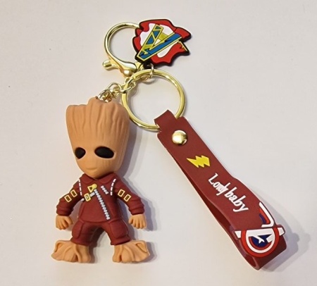 Брелок Марвел/ Малыш Грут коричневый (Lovely baby)