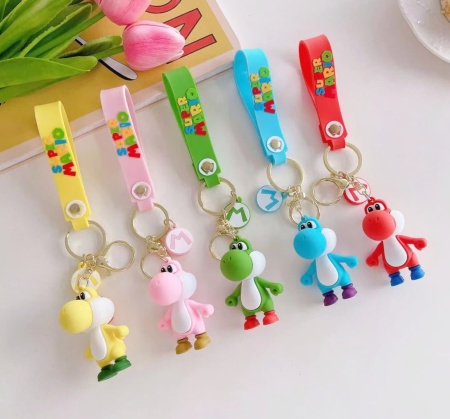 Брелок Супер Марио/ Динозавр Йоши желтый (Super Mario)