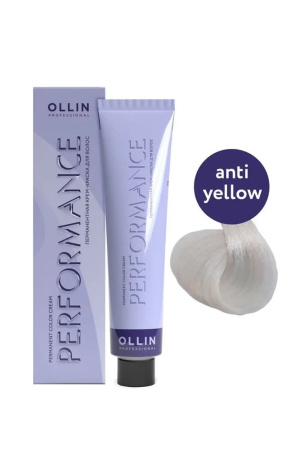 Ollin Performance крем-краска для волос Антижелтый 60мл