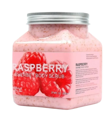 Wokali Скраб для тела Малина Raspberry Sherbet Body Scrub 500мл