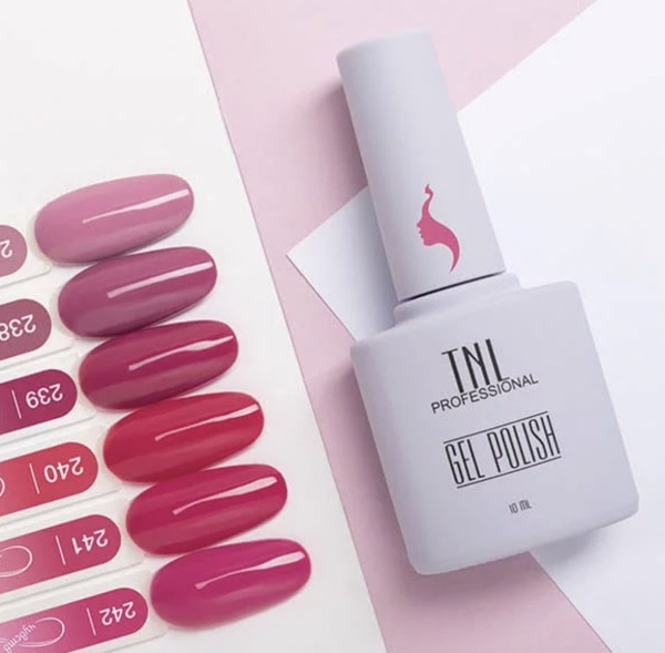 TNL Гель-лак для ногтей 8 Чувств №239 (клюквенный морс) 10мл