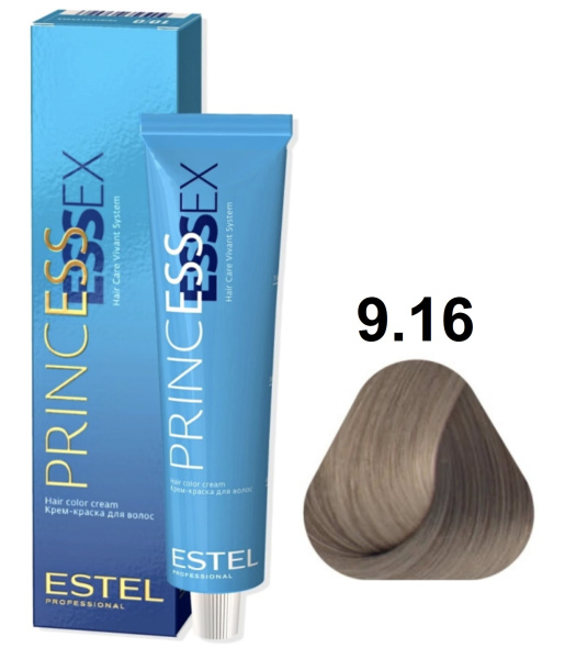 Estel Professional Princess Essex Крем-краска для волос 9/16 блондин пепельно-фиолетовый (туманный альбион) 60мл