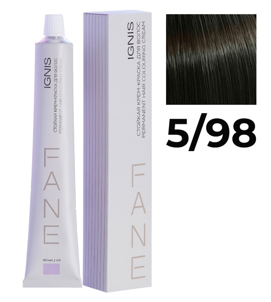 IGNIS стойкая крем-краска для волос 5/98 90мл