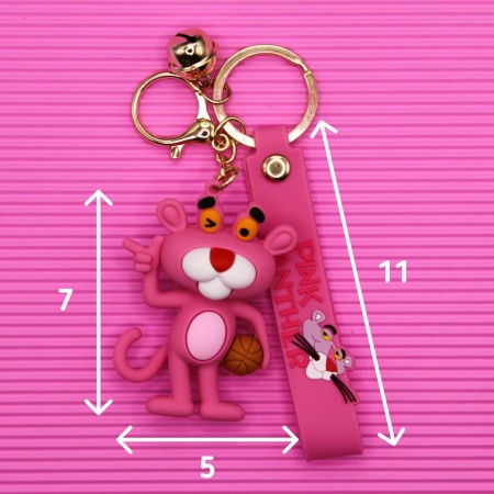 Брелок Розовая Пантера со шляпой (Pink Panther)