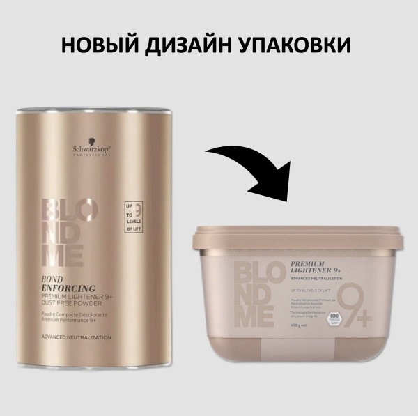Schwarzkopf Professional Blonde Me Порошок для обесцвечивания волос до 9 уровней 450гр