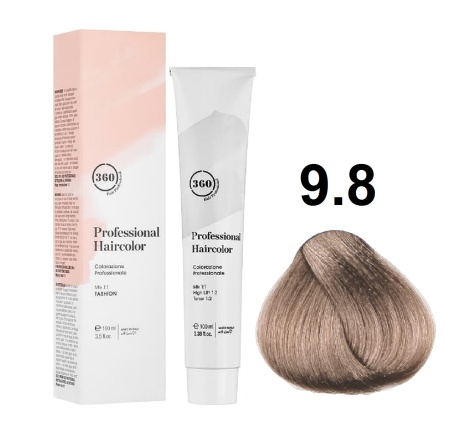 360 Professional Haircolor Крем-краска для волос 9/8 очень светлый блондин бежевый 100мл