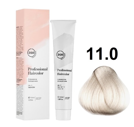 360 Professional Haircolor Крем-краска для волос 11/0 нейтральный супер-осветляющий 100мл