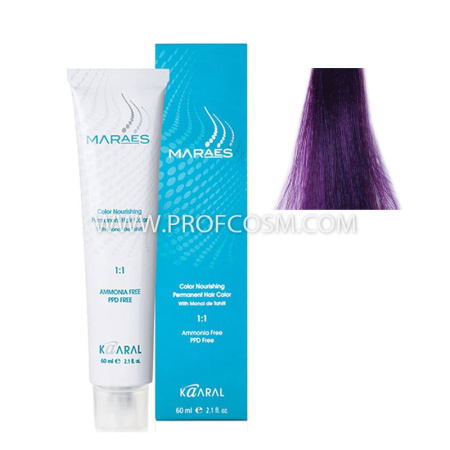 Краситель для волос Kaaral Maraes Nourishing Permanent Hair Color 7/2 натуральный блондин радужный, 60мл