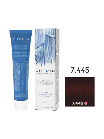 Cutrin Aurora Demi крем-краска для волос 7/445 Красная смородина 60мл