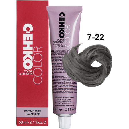 CEHKO Color Explosion крем-краска для волос 7/22 средний блондин интенсивно-пепельный 60мл
