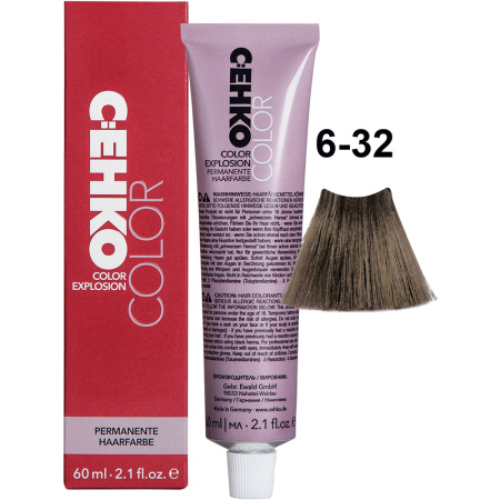 CEHKO Color Explosion крем-краска для волос 6/32 золотисто-пепельный блондин 60мл
