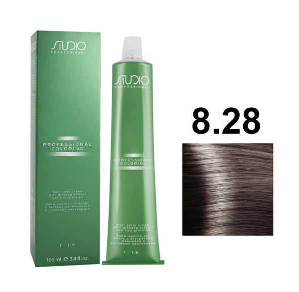 Kapous Professional Studio Крем-краска для волос 8.28 светлый перламутрово-шоколадный блонд, 100мл