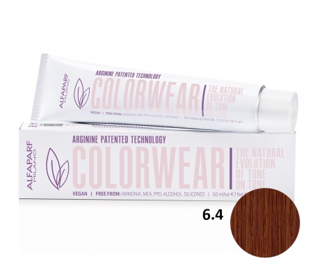 Alfaparf Milano Color Wear Краситель для волос тон-в-тон 6/4 тёмный медный блонд 60мл