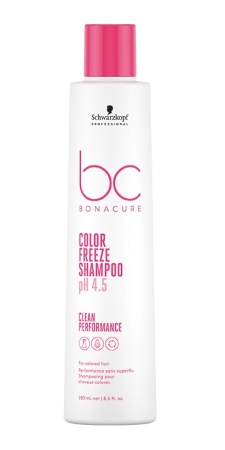 Schwarzkopf Professional Bonacure Clean Performance Шампунь для сохранения цвета волос Color Freeze Shampoo 250мл