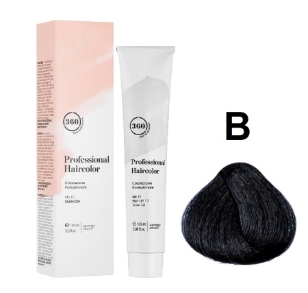 360 Professional Haircolor Крем-краска для волос B синий 100мл