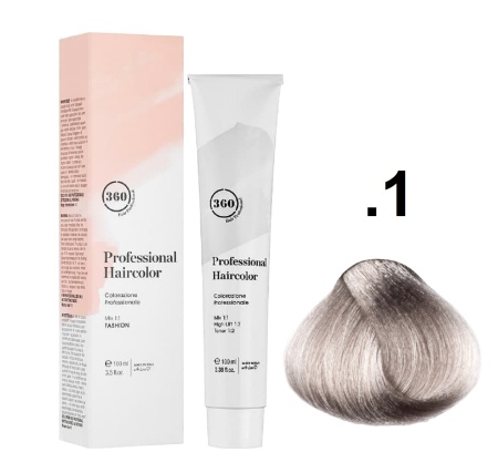 360 Professional Haircolor Крем-краска для волос .1 серебряный блонд 100мл