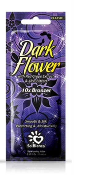 Solbianca Крем для загара в солярии Dark Flower экстрактом винограда, алоэ (10 бронзаторов) 15мл