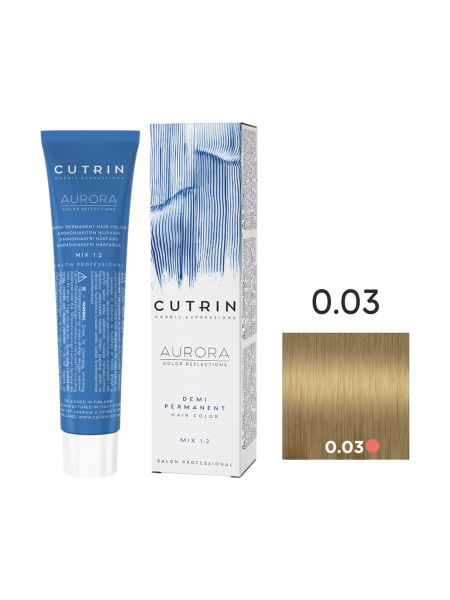 Cutrin Aurora Demi крем-краска для волос 0/03 Золото 60мл