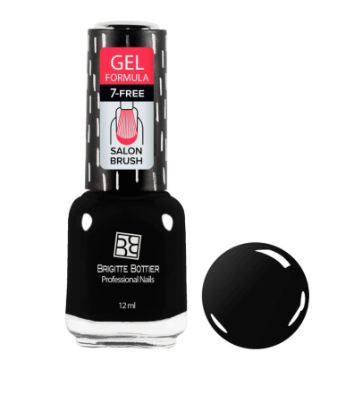 Brigitte Bottier Лак для ногтей Gel Formula №20 (черный) 12мл