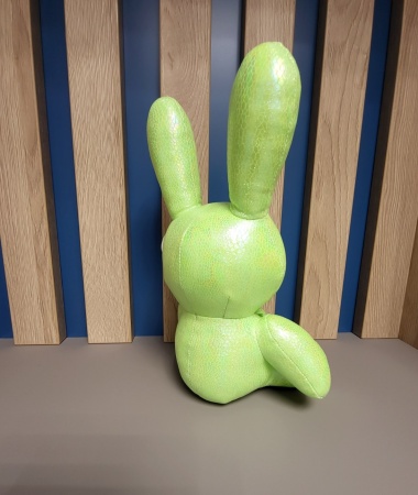 Игрушка интерьерная заяц Светящийся средний салатовый
