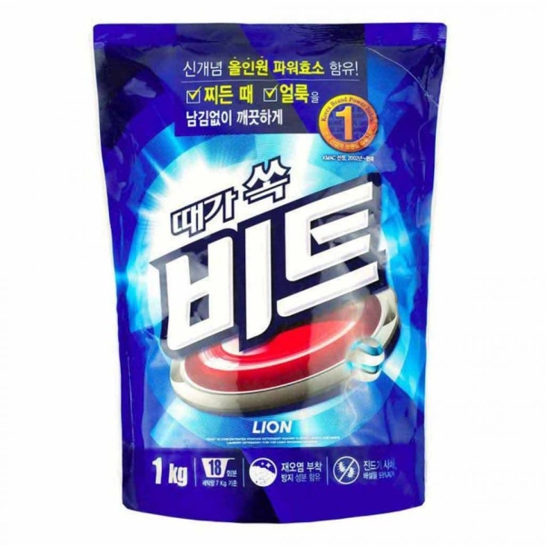 Lion Порошок стиральный концентрированный с отбеливателем для ручной и автоматической стирки 1000мл