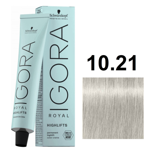 Schwarzkopf Igora Royal Highlifts Крем-краска для волос 10/21 экстрасветлый блондин пепельный сандрэ 60мл