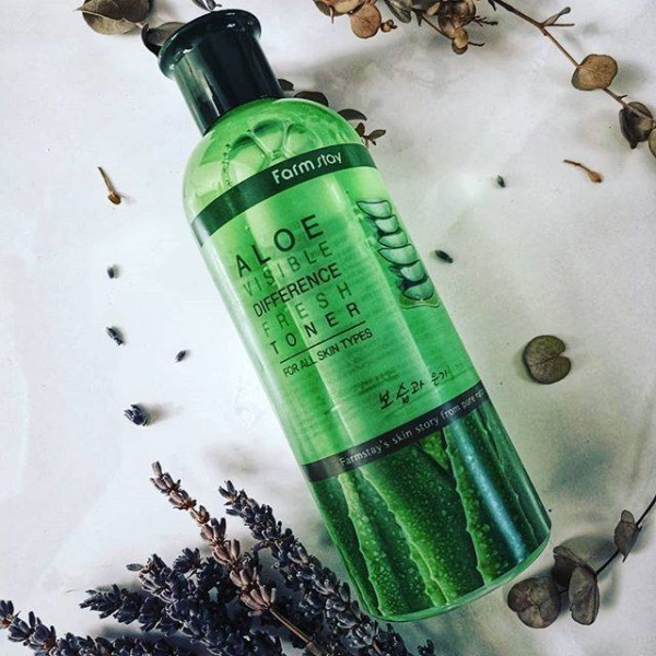 FarmStay Тонер для лица с алоэ Visible Difference Fresh Toner Aloe 350мл