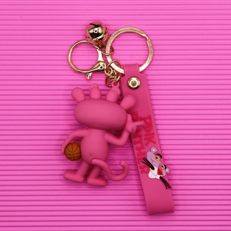 Брелок Розовая Пантера со шляпой (Pink Panther)
